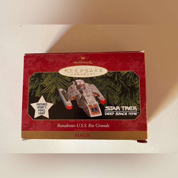 Vintage Hallmark Runabout U.S.S. Rio Grande Star Trek Deep Space Nine Ornament - Picture 1 of 11